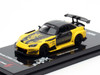 Honda S2000 RHD Right Hand Drive J's Racing Yellow with Carbon Hood and Top with Graphics Tokyo Auto Salon Kuala Lumpur 2025 Event Edition 1/64 Diecast Model Car Inno Models IN64-S2000JS-TASKL25