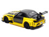 Honda S2000 RHD Right Hand Drive J's Racing Yellow with Carbon Hood and Top with Graphics Tokyo Auto Salon Kuala Lumpur 2025 Event Edition 1/64 Diecast Model Car Inno Models IN64-S2000JS-TASKL25