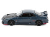 Nissan Top Secret Skyline GT-R BCNR33 RHD Right Hand Drive Stealth Gray with Carbon Hood Tokyo Auto Salon Hong Kong 2025 Event Edition 1/64 Diecast Model Car Inno Models IN64-R33TS-TASHK25