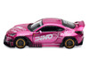 Toyota GR86 Pandem Rocket Bunny RHD Right Hand Drive Pink Metallic with Graphics APA XPO 2025 Event Exclusive 1/64 Diecast Model Car Inno Models IN64-GR86P-APA25