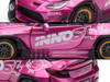 Toyota GR86 Pandem Rocket Bunny RHD Right Hand Drive Pink Metallic with Graphics APA XPO 2025 Event Exclusive 1/64 Diecast Model Car Inno Models IN64-GR86P-APA25