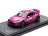 Toyota GR86 Pandem Rocket Bunny RHD Right Hand Drive Pink Metallic with Graphics APA XPO 2025 Event Exclusive 1/64 Diecast Model Car Inno Models IN64-GR86P-APA25