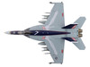 Boeing F/A-18E Super Hornet Fighter Aircraft 166817 VFA-136 Knighthawks USS Trumman 2024 United States Navy Air Power Series 1/72 Diecast Model Hobby Master HA5143