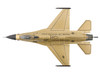 Lockheed F-16A Fighting Falcon Fighter Aircraft 85-1565 Golden Bat Viper 185 ARW Iowa ANG Squadron 50th Anniversary 2022 United States Air Force Air Power Series 1/72 Diecast Model Hobby Master HA38069