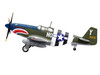 North American P-51B Mustang Aircraft John Bennett 487th Fighter Squadron 352nd Fighter Group Blue-Nosed Bastards of Bodney RAF Bodney 1944 United States Army Air Forces 1/72 Diecast Model Legion LEG-14606LF