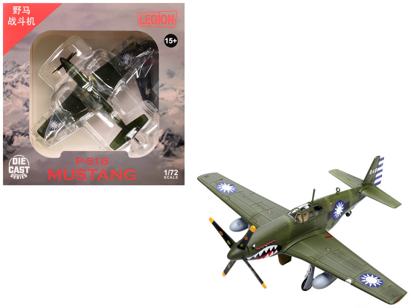 North American P-51C Mustang Aircraft 648 No.32 Squadron 1945 Chinese Air Force 1/72 Diecast Model Legion LEG-14606LG