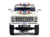1976 Chevrolet Custom Deluxe K30 Fleetwood Pickup Truck July 4th Exclusive White with Graphics 1/64 Diecast Model Car IXO Models IA64032
