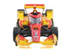 Dallara IndyCar #10 Alex Palou DHL Chip Ganassi Racing Road Course Configuration Champion NTT IndyCar Series 2025 with Trading Card 1/64 Diecast Model Car IXO Models IND64033