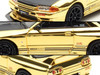 Nissan Skyline GT-R R32 Top Secret RHD Right Hand Drive Chrome Gold with Carbon Hood The Model Car Show Malaysia 2025 Event Edition 1/64 Diecast Model Car Inno Models IN64-R32TS-TMCS25