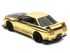 Nissan Skyline GT-R R32 Top Secret RHD Right Hand Drive Chrome Gold with Carbon Hood The Model Car Show Malaysia 2025 Event Edition 1/64 Diecast Model Car Inno Models IN64-R32TS-TMCS25