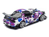 Mazda RX-7 FD3S RHD Right Hand Drive BAPE A Bathing Ape Purple Camouflage 1/64 Diecast Model Car Pop Race PR640493