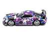 Mazda RX-7 FD3S RHD Right Hand Drive BAPE A Bathing Ape Purple Camouflage 1/64 Diecast Model Car Pop Race PR640493