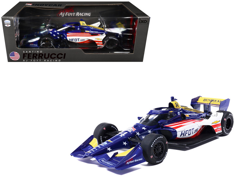 Dallara IndyCar #14 Santino Ferrucci HFOT.Org AJ Foyt Racing Road