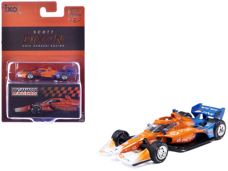 Dallara IndyCar #9 Scott Dixon PNC Bank Chip Ganassi Racing Road Course Configuration NTT IndyCar Series 2026 1/64 Diecast Model Car IXO Models IND64039
