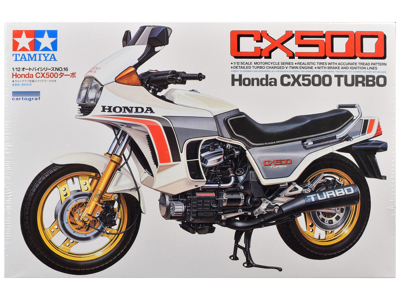 Model Kit Honda CX500 Turbo Motorcycle 1/12 Scale Model Tamiya TAM-14016