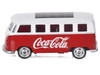 1963 Volkswagen Type 2 Van Coca-Cola Red and White 1/50 Diecast Model Motorcity Classics 450026
