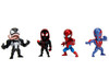 Set of 4 Diecast Figures Spider-Man Wave 4 Metalfigs Series Diecast Models Jada 34930