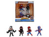 Set of 4 Diecast Figures Spider-Man Wave 4 Metalfigs Series Diecast Models Jada 34930