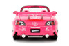Suki's 2001 Honda S2000 Convertible Pink with Graphics 25 Years of Fast & Furious 2 Fast 2 Furious 2003 Movie 1/24 Diecast Model Car Jada 97604-25TH