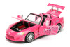 Suki's 2001 Honda S2000 Convertible Pink with Graphics 25 Years of Fast & Furious 2 Fast 2 Furious 2003 Movie 1/24 Diecast Model Car Jada 97604-25TH