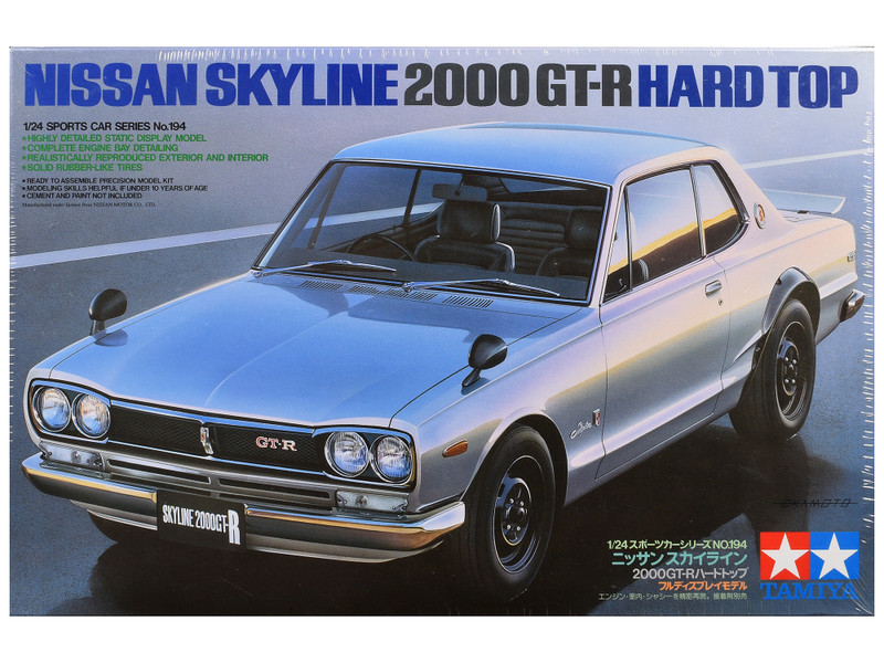 Model Kit Nissan Skyline 2000 GT-R 1/24 Scale Model Tamiya TAM-24194