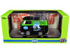 1960 Volkswagen Delivery Van EMPI Equipped Black and Green Metallic with Roof Rack and Ladder Limited Edition to 4050 pieces Worldwide 1/24 Diecast Model Car M2 Machines 40300-141A