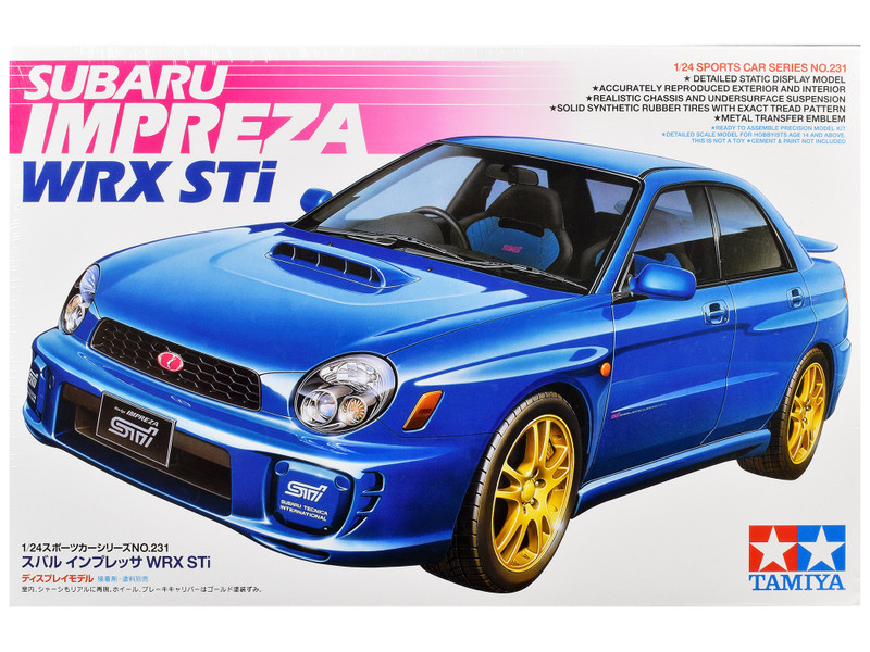 Model Kit Subaru Impreza WRX STi 1/24 Scale Model Tamiya TAM-24231