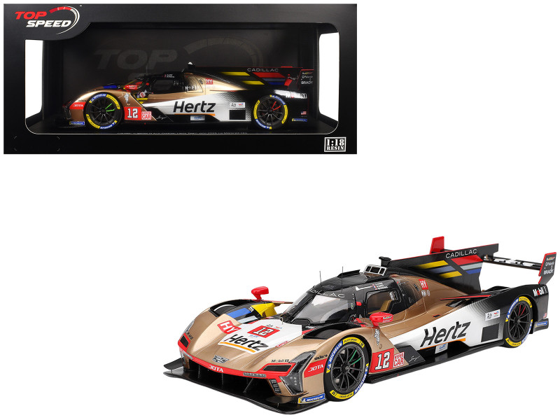 Cadillac V-Series.R #12 Alex Lynn - Norman Nato - Will Stevens Cadillac Hertz Team Jota FIA WEC 24 Hours of Le Mans 2025 1/18 Model Car Top Speed TS0679
