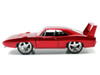 Dom's Dodge Charger Daytona Red Metallic Fast & Furious 6 2013 Movie 25 Years of Fast & Furious Series die cast model car Jada 97086-25TH