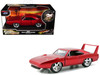 Dom's Dodge Charger Daytona Red Metallic Fast & Furious 6 2013 Movie 25 Years of Fast & Furious Series die cast model car Jada 97086-25TH