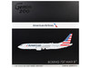 Boeing 737 MAX 8 Commercial Aircraft  American Airlines N326RP Gray with Striped Tail Gemini 200 Series 1/200 Diecast Model GeminiJets G2AAL1413