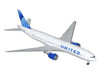 Boeing 777-200ER Commercial Aircraft United Airlines N798UA White with Blue Tail Gemini 200 Series 1/200 Diecast Model GeminiJets G2UAL1260