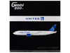 Boeing 777-200ER Commercial Aircraft United Airlines N798UA White with Blue Tail Gemini 200 Series 1/200 Diecast Model GeminiJets G2UAL1260