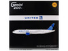 Boeing 777-200ER Commercial Aircraft with Flaps Down United Airlines N798UA White with Blue Tail Gemini 200 Series 1/200 Diecast Model GeminiJets G2UAL1260F