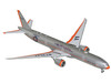 Boeing 777-300ER Commercial Aircraft American Airlines - Flagship DFW N735AT Silver with Orange Stripes 1/400 Diecast Model GeminiJets GJAAL2406
