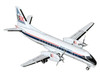 Saab 340A Commercial Aircraft Business Express Airlines - The Delta Connection N749BA White with Blue and Red Stripes 1/400 Diecast Model GeminiJets GJGAA2207