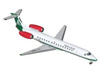 Embraer ERJ-145 Commercial Aircraft Mexicana de Aviacion XA-MBR White with Green Stripes 1/400 Diecast Model GeminiJets GJMXA2267