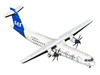 ATR 72-600 Commercial Aircraft Scandinavian Airlines SE-MKD White with Blue Tail 1/400 Diecast Model GeminiJets GJSAS2368