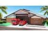 Los Angeles County Fire Department Fire Station 51 Diorama EZ Assembly Kit Emergency! Series 1/50 Model Iconic Replicas 50-0520
