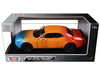 2018 Dodge Challenger SRT Hellcat Widebody Blue Orange and Red Gradient Custom Wrap Series 1/24 Diecast Model Motormax 79087