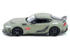 Toyota Supra A90 DarwinPro Matt Green with Carbon Accents 1/64 Diecast Model Car Inno Models IN64-A90DP-MATGR