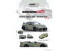 Toyota Supra A90 DarwinPro Matt Green with Carbon Accents 1/64 Diecast Model Car Inno Models IN64-A90DP-MATGR