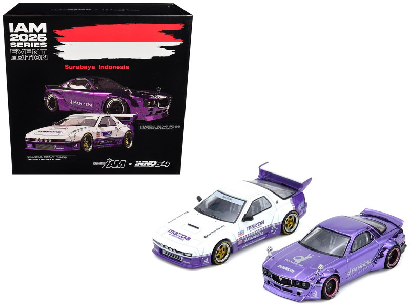 International Automotive Modified IAM 2025 Surayaba Indonesia Box Set of 2 Pieces 1/64 Diecast Model Cars Inno Models IN64-IAM25-SURABAYA