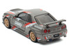 Nissan Skyline GT-R R34 Z-Tune RHD Right Hand Drive Gray Metallic with Graphics Indonesia Diecast Expo 2024 Exclusive Edition 1/64 Diecast Model Car Inno Models IN64-R34ZT-IDE11