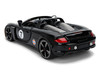 Porsche Carrera GT Convertible #7 Gulf Oil Black with Orange Graphics Hyper-Spec Series 1/24 Diecast Model Car Jada 36487