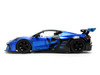 Chevrolet Corvette C8 Liberty Walk Candy Blue and Black Hyper-Spec Series 1/24 Diecast Model Car Jada 36496