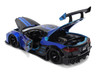 Chevrolet Corvette C8 Liberty Walk Candy Blue and Black Hyper-Spec Series 1/24 Diecast Model Car Jada 36496