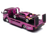 Nissan Pandem Fuso-300 Flatbed Truck RHD Right Hand Drive Purple Chrome and Lotus Pandem Elise Purple Chrome with Graphics 2 Car Box Set Hobby Expo China 2026 1/64 Diecast Model Car Pop Race PR640481-0485