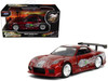 Dom's Mazda RX-7 Candy Red with Graphics The Fast and the Furious 2001 Movie 25 Years of Fast & Furious Series 1/32 Diecast Model Car Jada 35400-25TH