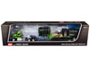 Kenworth W900 Day Cab with Demco 42' Liquid Fertilizer Tender Trailer Green and Black 1/64 Diecast Model DCP/First Gear 60-2289